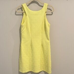 Lilly Pulitzer Elegant Yellow Sleeveless Dress